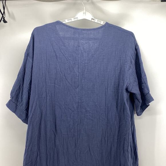 Simple Suzanne Betrro cotton midi dress pockets minimalist lagenlook casual - Picture 8 of 9